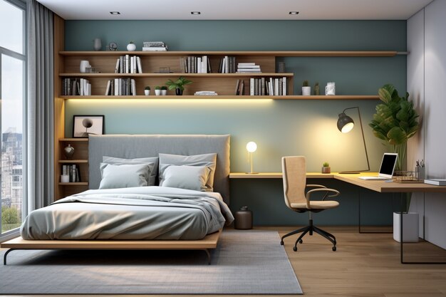 Wykorzystanie małych przestrzeni – funkcjonalne i stylowe pomysły na aranżację sypialni z łóżkiem o wymiarach 120×200